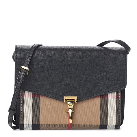 BURBERRY Derby Calfskin House Check Small .